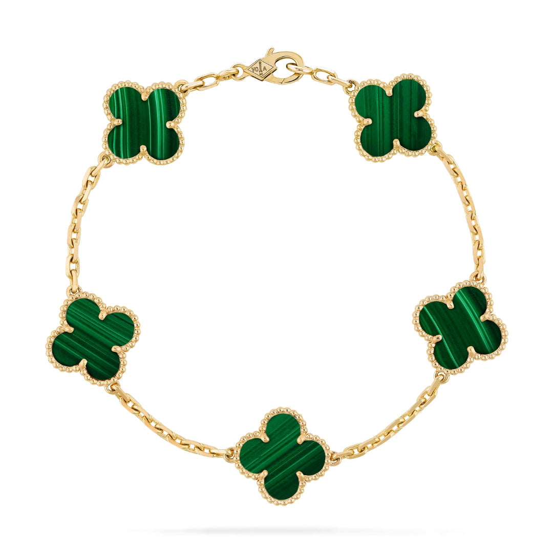 Golden Green | Clover Bracelet